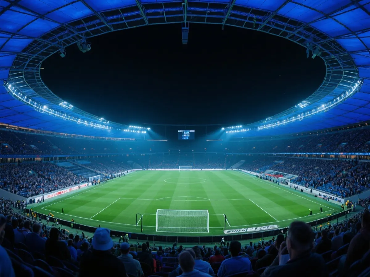 欧冠赛场夜景