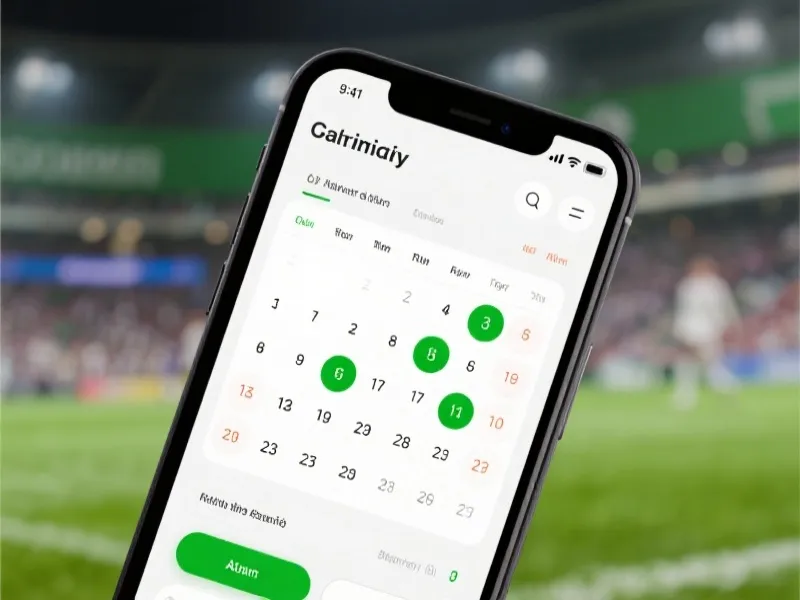 欧冠赛程表与闹钟
